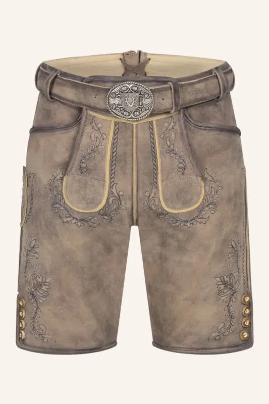 Lederhose Brandon mit Gürtel