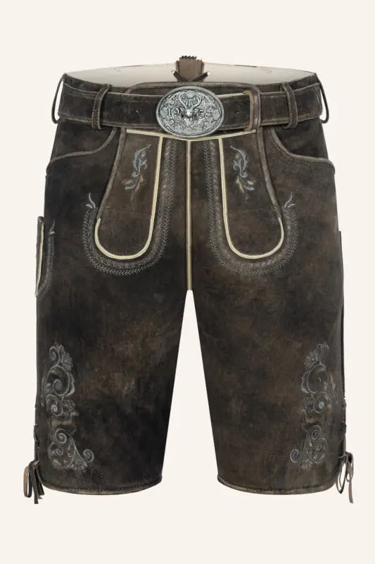 Lederhose Gideon mit Gürtel