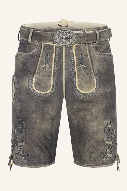 Lederhose Gideon mit Gürtel