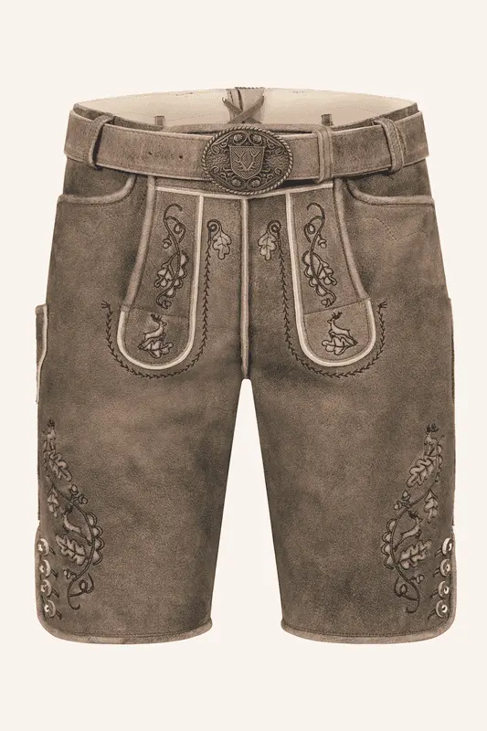 Lederhose Gildo mit Gürtel