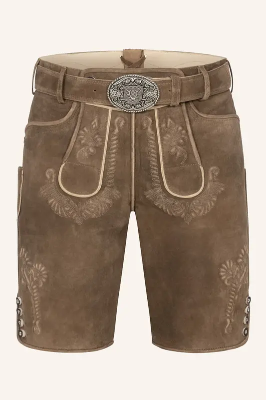 Lederhose Aric mit Gürtel