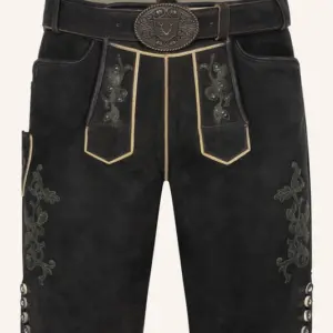 Lederhose Caelius mit Gürtel