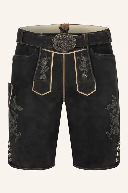 Lederhose Caelius mit Gürtel