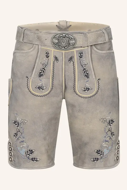 Lederhose Keanu mit Gürtel