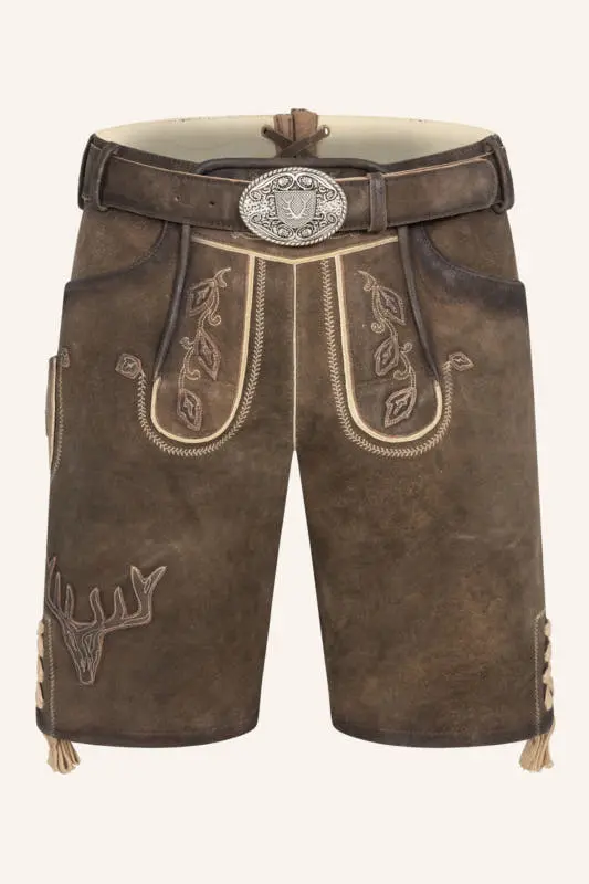 Lederhose Werner mit Gürtel