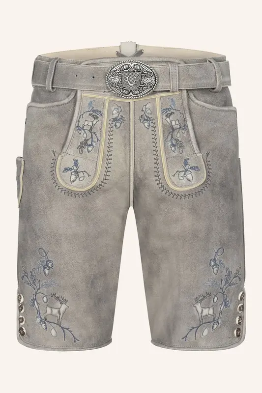 Lederhose Ulf mit Gürtel