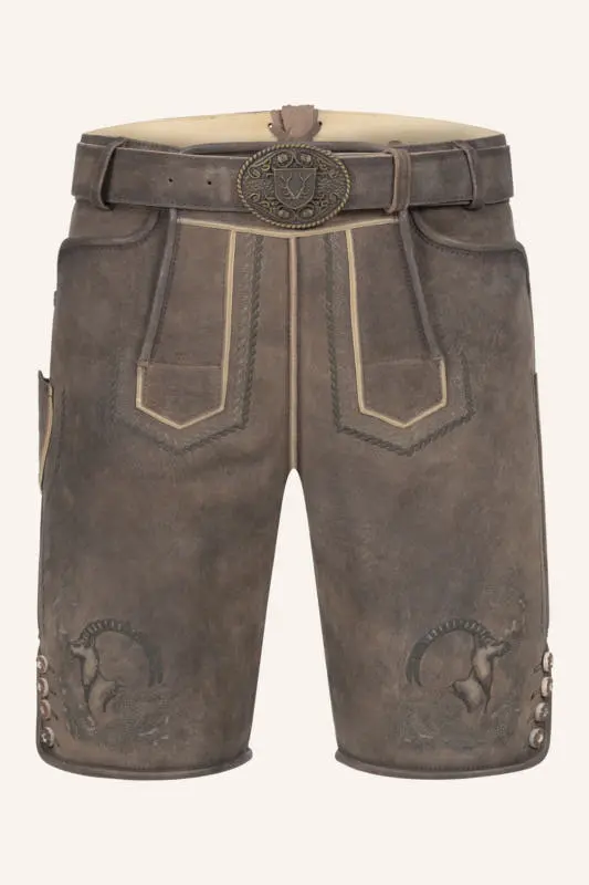 Lederhose Ilian mit Gürtel