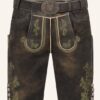 Lederhose Milian mit Gürtel