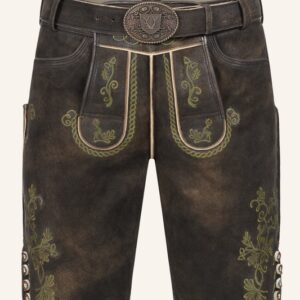 Lederhose Milian mit Gürtel