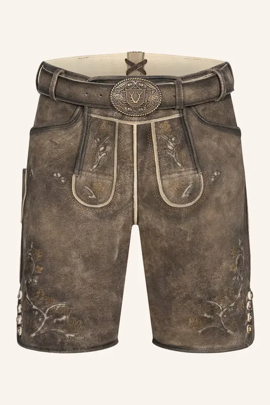 Lederhose Wanja mit Gürtel