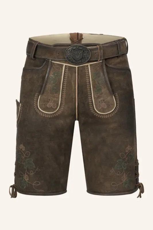Lederhose Nikolas mit Gürtel