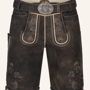 Lederhose Nikolas mit Gürtel