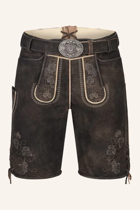 Lederhose Nikolas mit Gürtel