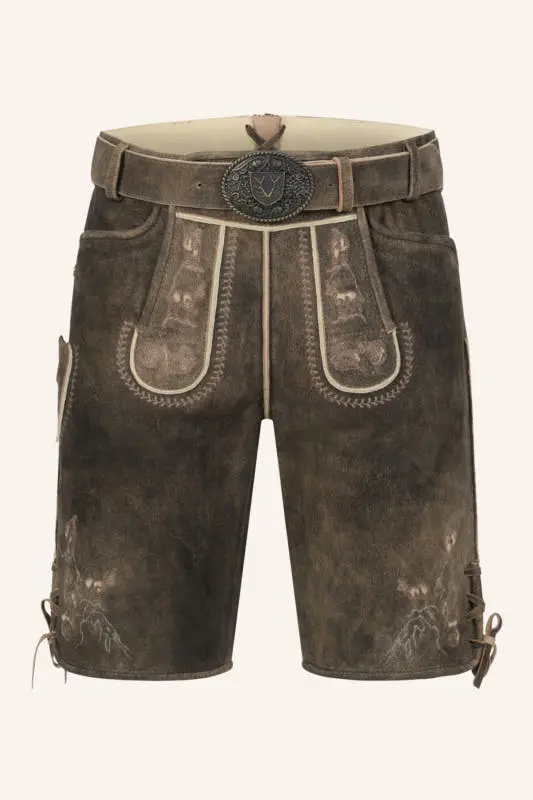 Lederhose Deniz mit Gürtel