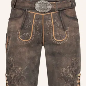 Lederhose Theodor mit Gürtel