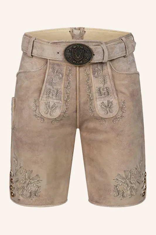 Lederhose Patrizio mit Gürtel