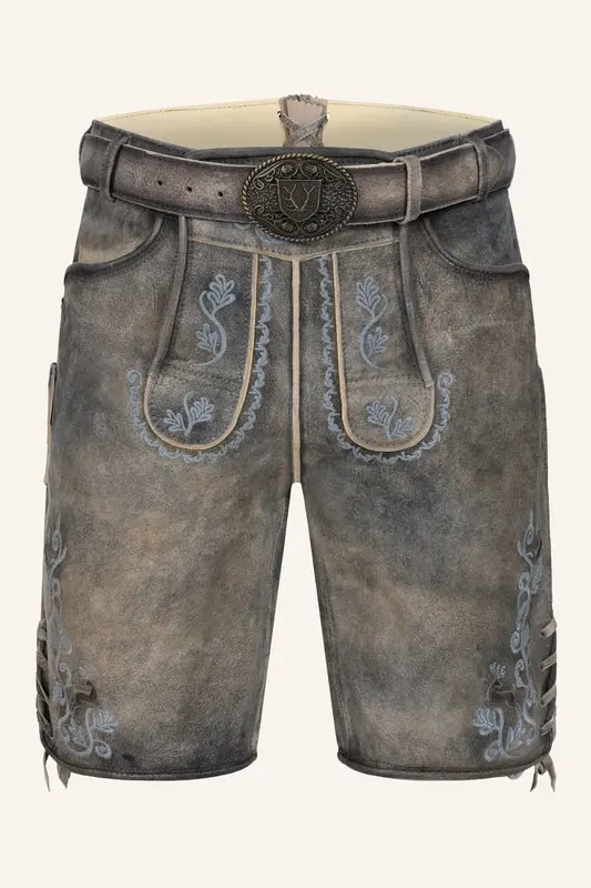 Lederhose Melo mit Gürtel