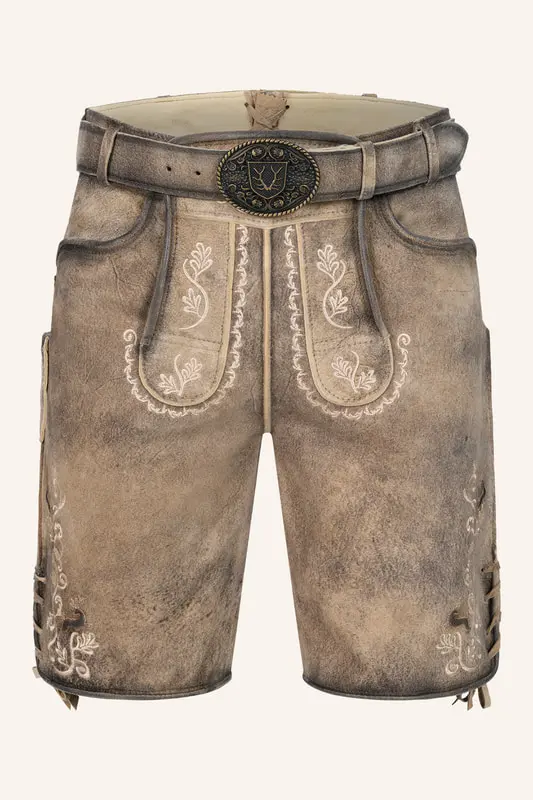 Lederhose Melo mit Gürtel