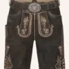 Lederhose Orlando mit Gürtel