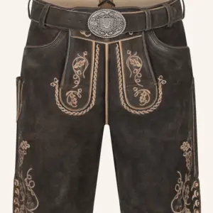 Lederhose Orlando mit Gürtel