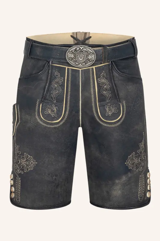 Lederhose Austin mit Gürtel
