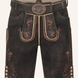 Lederhose Terence mit Gürtel