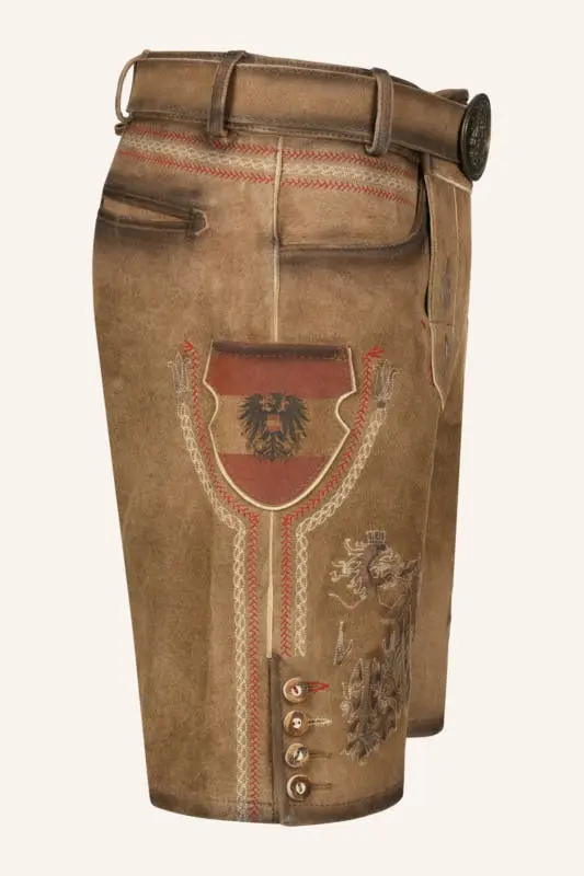Lederhose Mei Hoamat mit Gürte – Bild 2