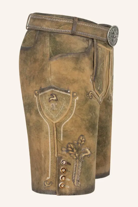Lederhose Milo mit Gürtel – Bild 2