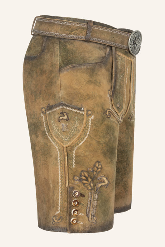 Lederhose Milo mit Gürtel – Bild 2