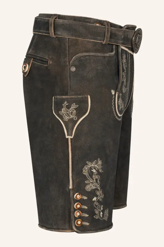 Lederhose Arendt mit Gürtel – Bild 2