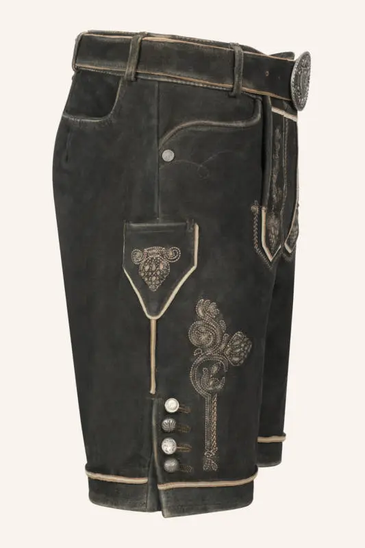 Lederhose Jakobus mit Gürtel – Bild 2