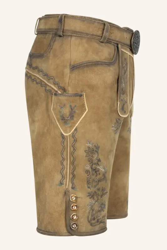 Lederhose Juan mit Gürtel – Bild 2