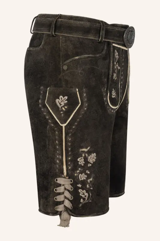 Lederhose Calle mit Gürtel – Bild 2