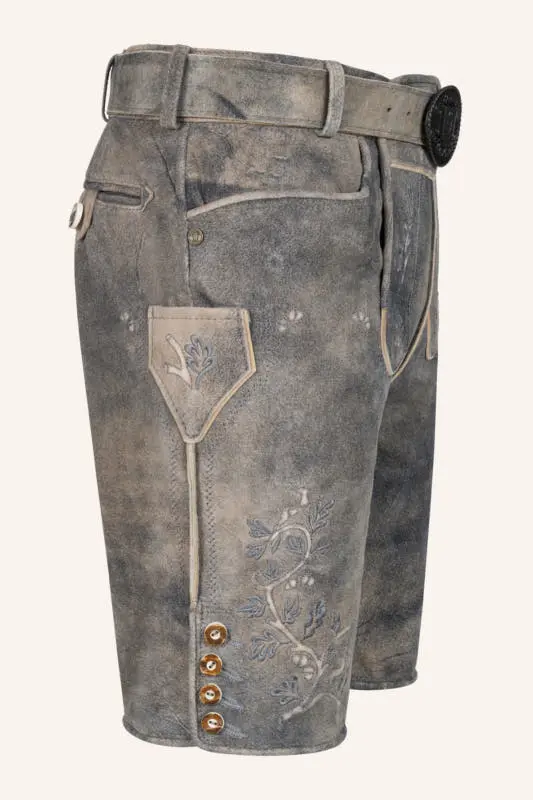 Lederhose Berno mit Gürtel – Bild 2