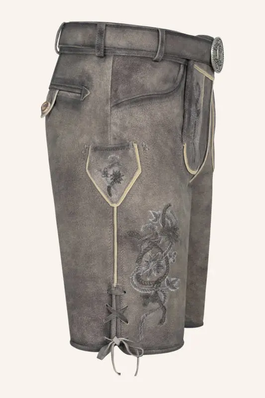 Lederhose Mirko mit Gürtel – Bild 2