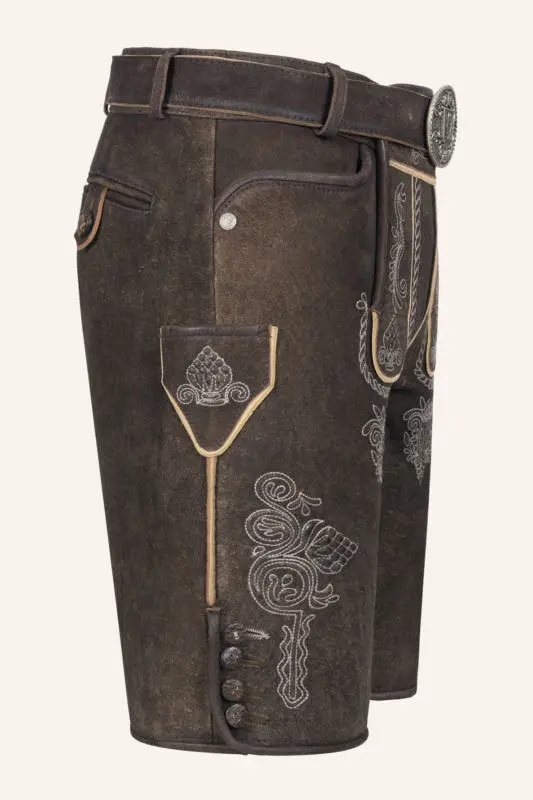 Lederhose Vinc mit Gürtel – Bild 2