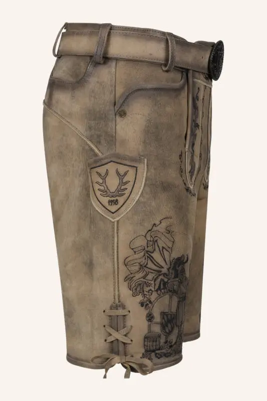 Lederhose Giuliano mit Gürtel – Bild 2