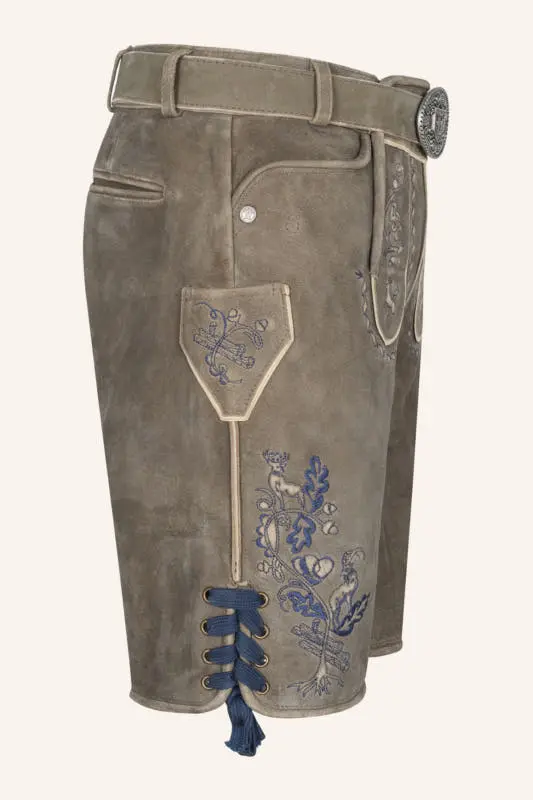 Lederhose Nilio mit Gürtel – Bild 2