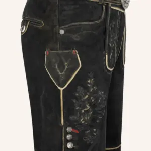 Alternative view of Lederhose Kuno mit Gürtel