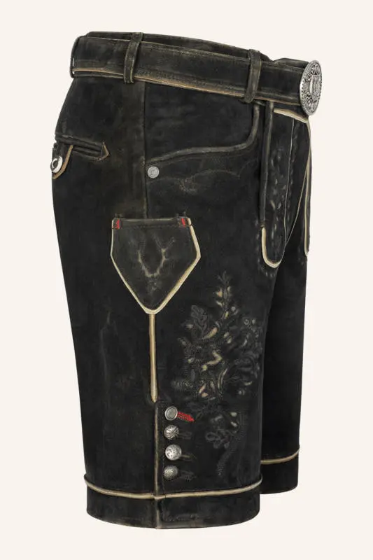 Lederhose Kuno mit Gürtel – Bild 2