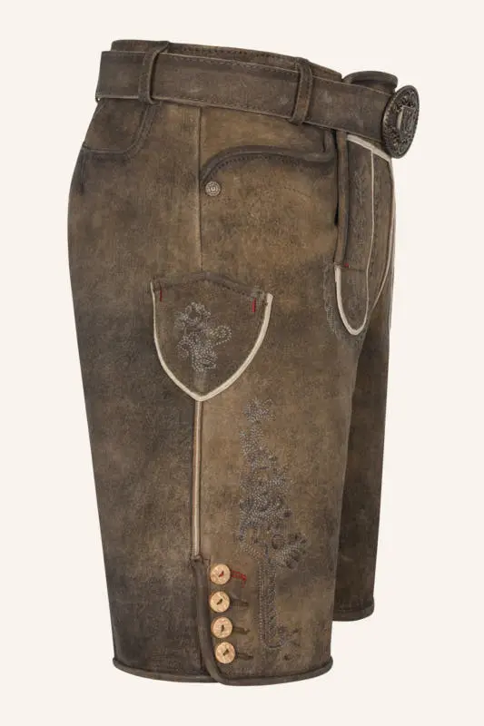 Lederhose Dante mit Gürtel – Bild 2