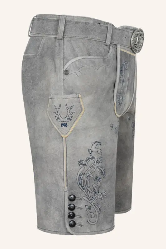 Lederhose Lucius mit Gürtel – Bild 2