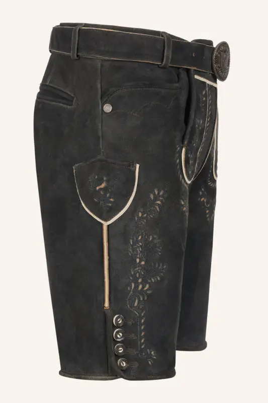 Lederhose Gaspar mit Gürtel – Bild 2