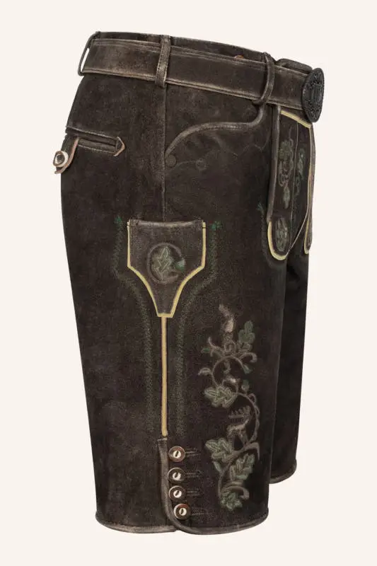 Lederhose Adreon mit Gürtel – Bild 2