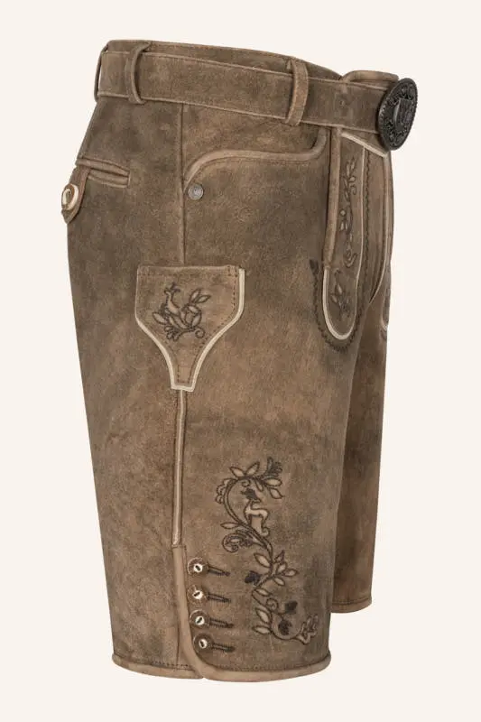 Lederhose Corentin mit Gürtel – Bild 2