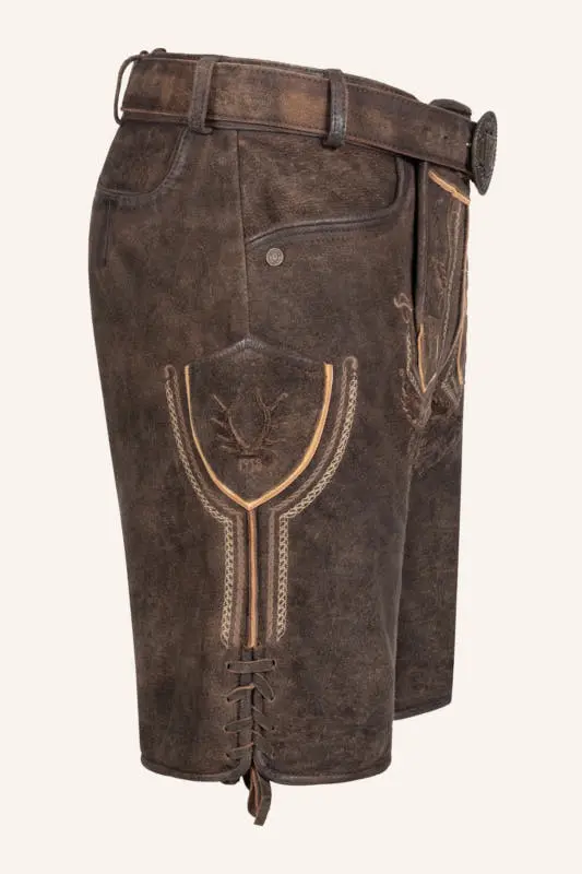 Lederhose Roger mit Gürtel – Bild 2