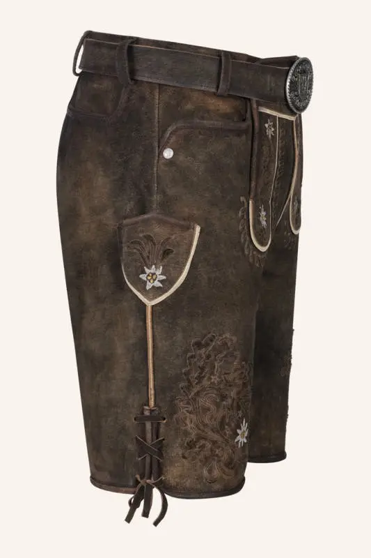 Lederhose Leny mit Gürtel – Bild 2