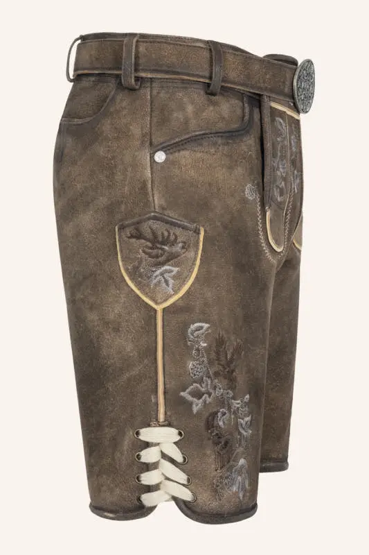 Lederhose Ulli mit Gürtel – Bild 2