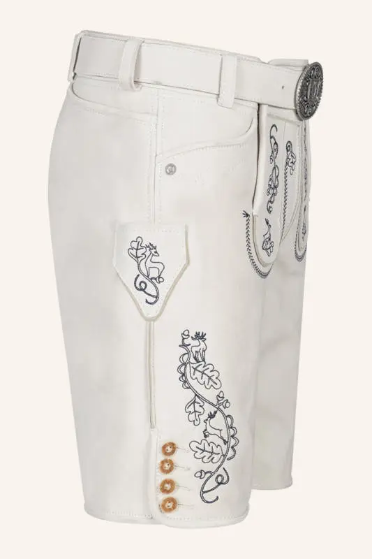 Lederhose Samuele mit Gürtel – Bild 2