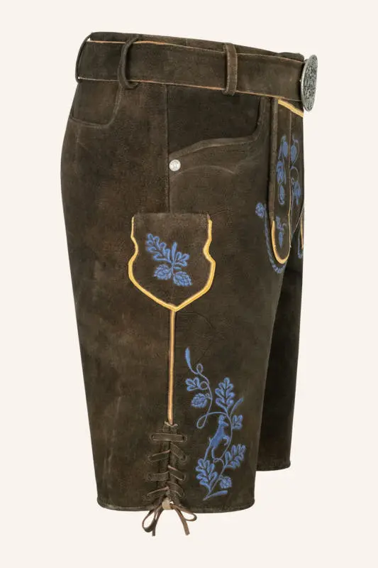 Lederhose Roland mit Gürtel – Bild 2